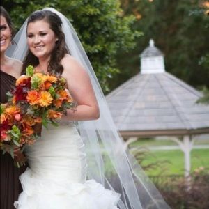 Cathedral style wedding veil